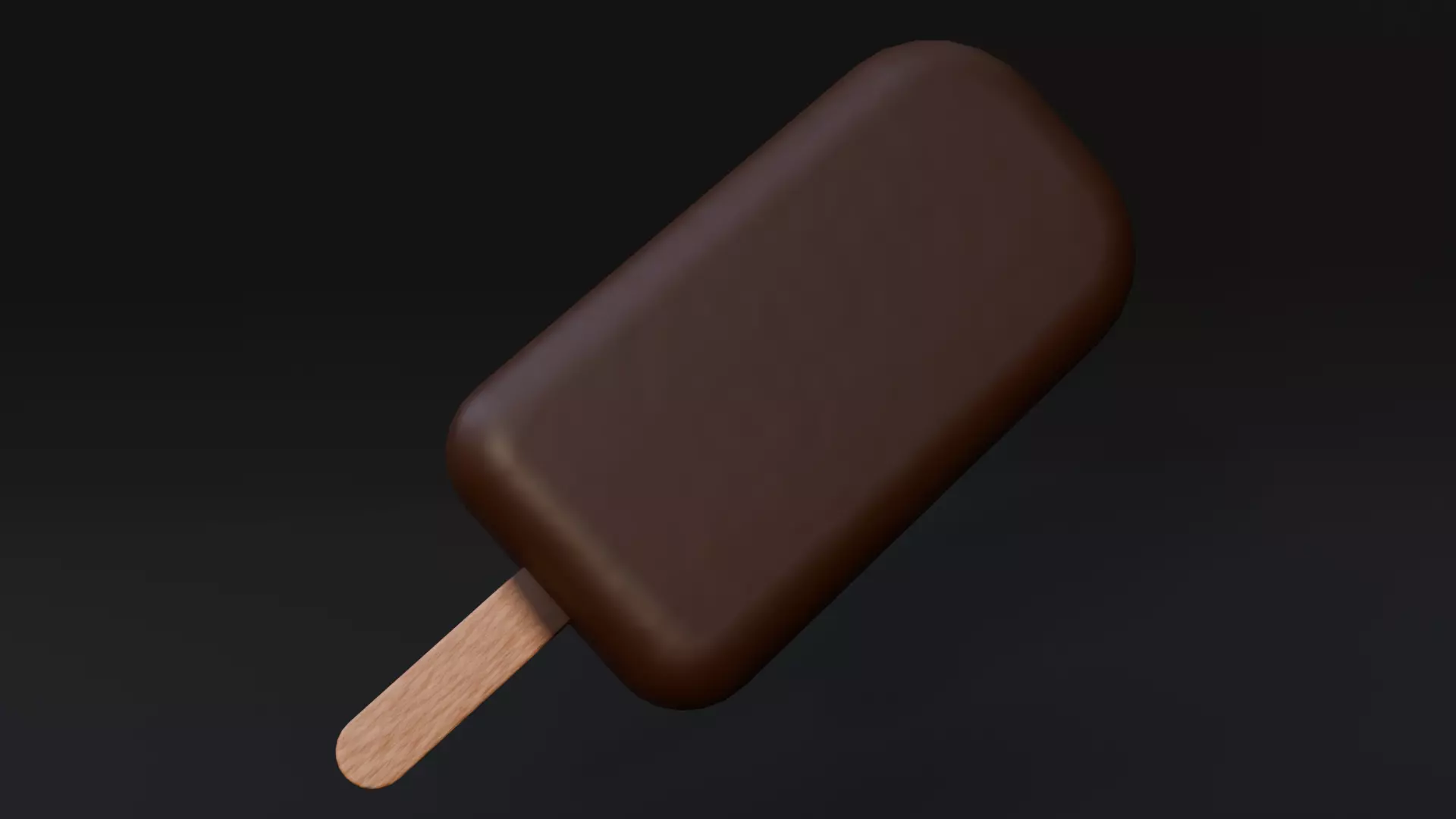 Ice Cream on Stick Low-poly 3D model_0