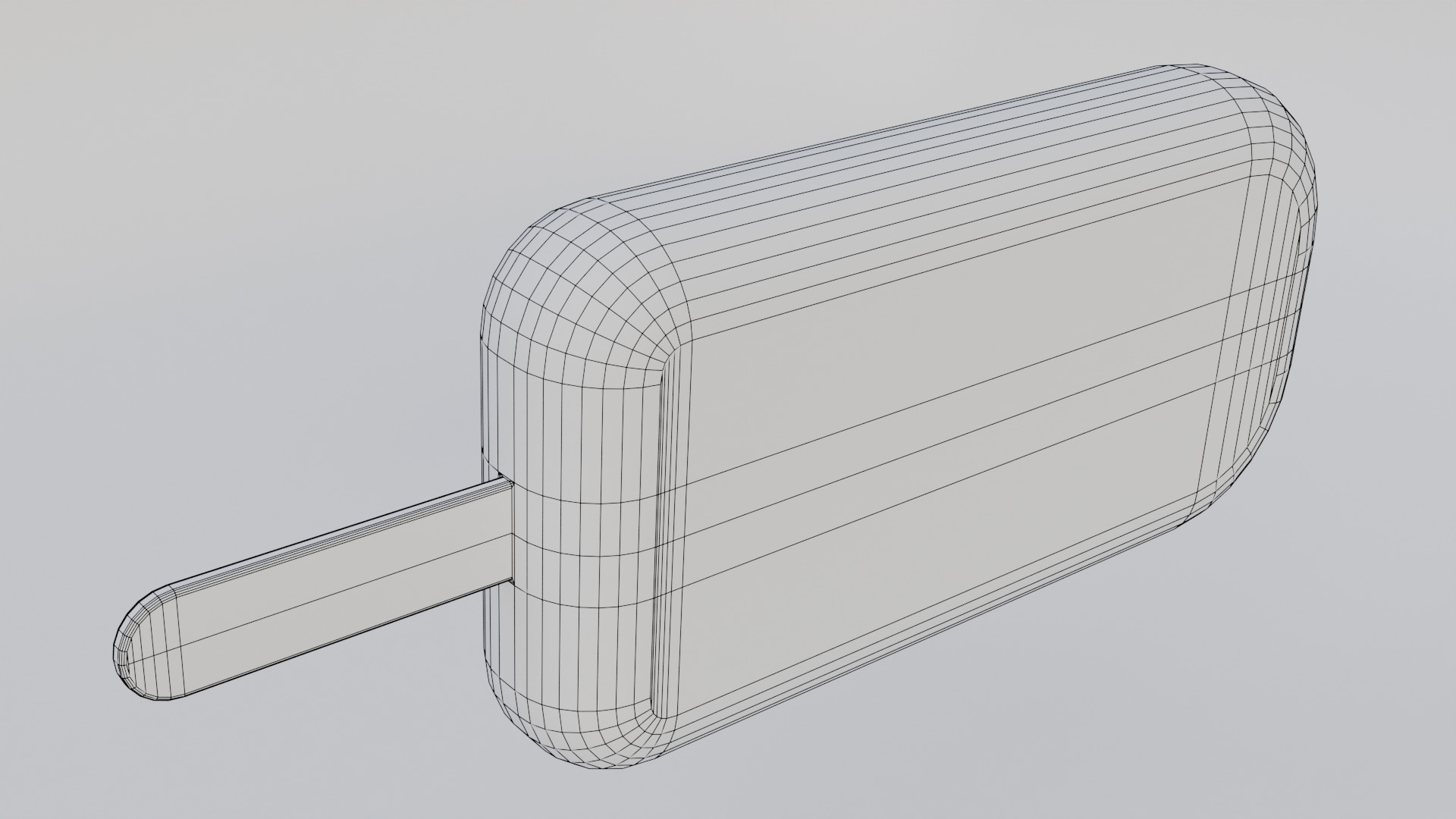 Ice Cream on Stick Low-poly 3D model_6