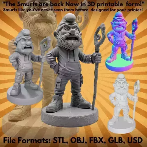 Urban Sage Smurf 3D print model