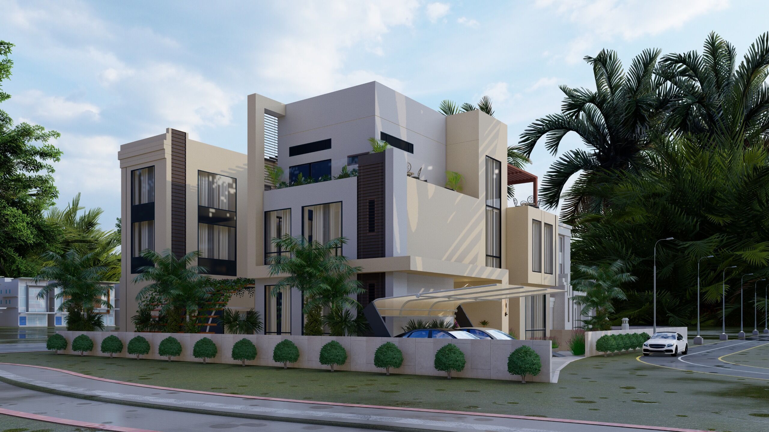 Modern Villa Project A1 3D Model  Plans Renders 3D model_2
