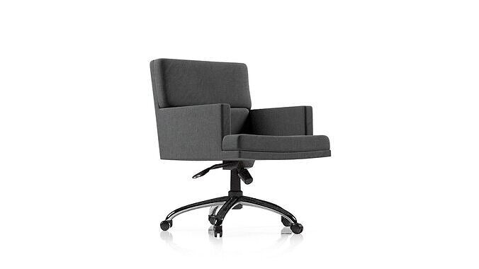 Meg mid back swivel chair by the bright group 3D model