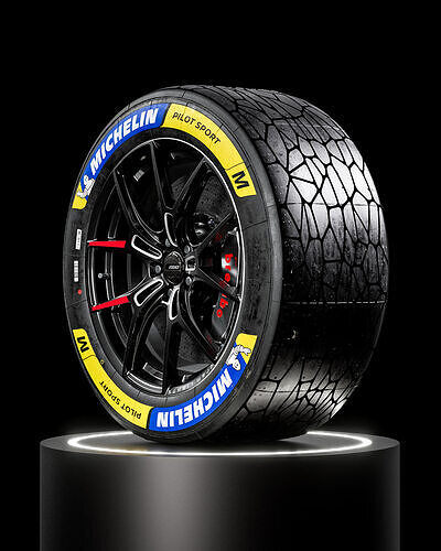 MICHELIN Pilot Sport Hypercar GTP 29 71 18 M 3D model