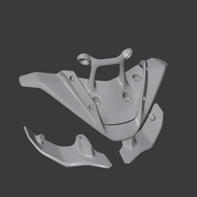 Windshield speed triple 1200 rs 3D print model_1