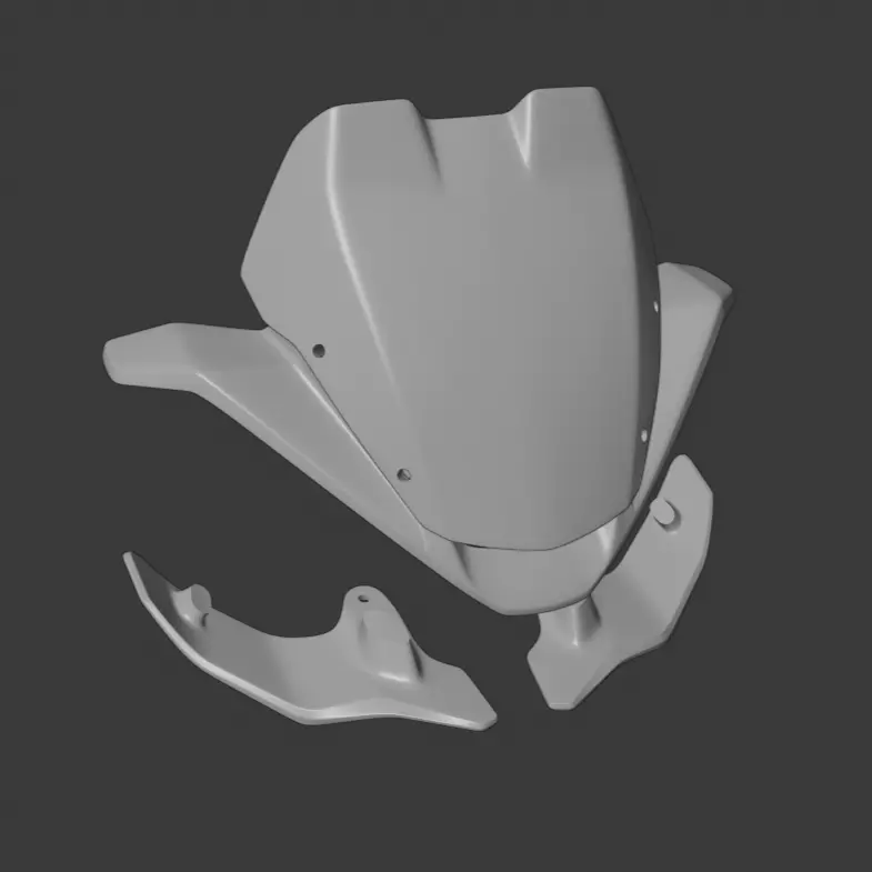 Windshield speed triple 1200 rs 3D print model_0