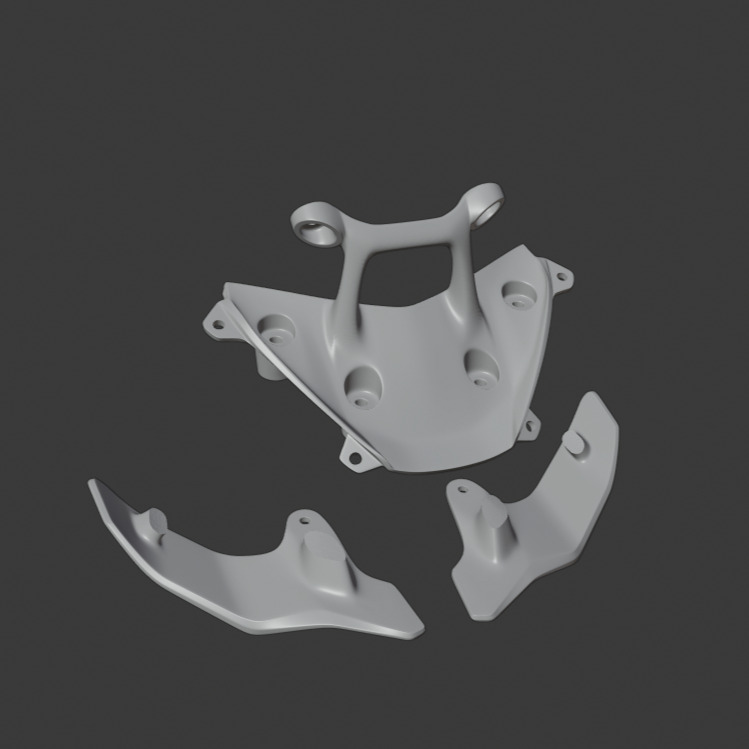 Windshield speed triple 1200 rs 3D print model_2