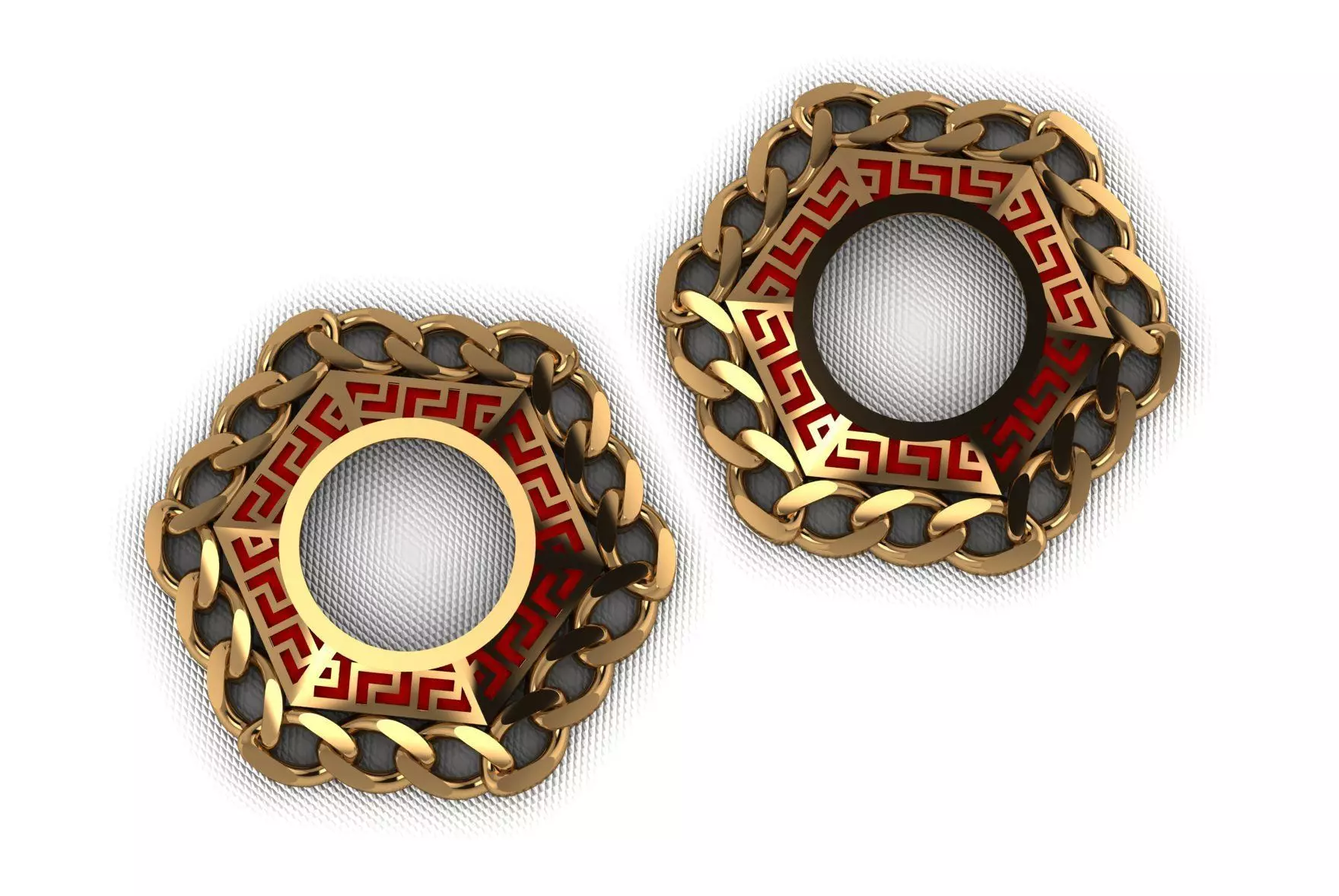 gourmet earrings 3D print model_0