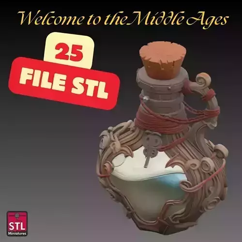 STL Files Welcome to the Middle Ages 25 Models 3D print model