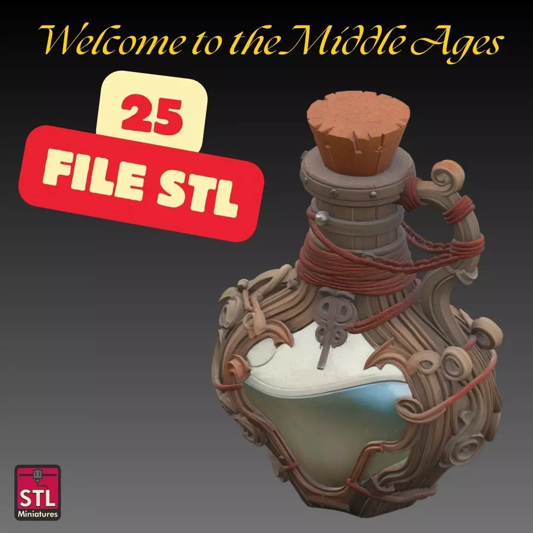 STL Files Welcome to the Middle Ages 25 Models 3D print model