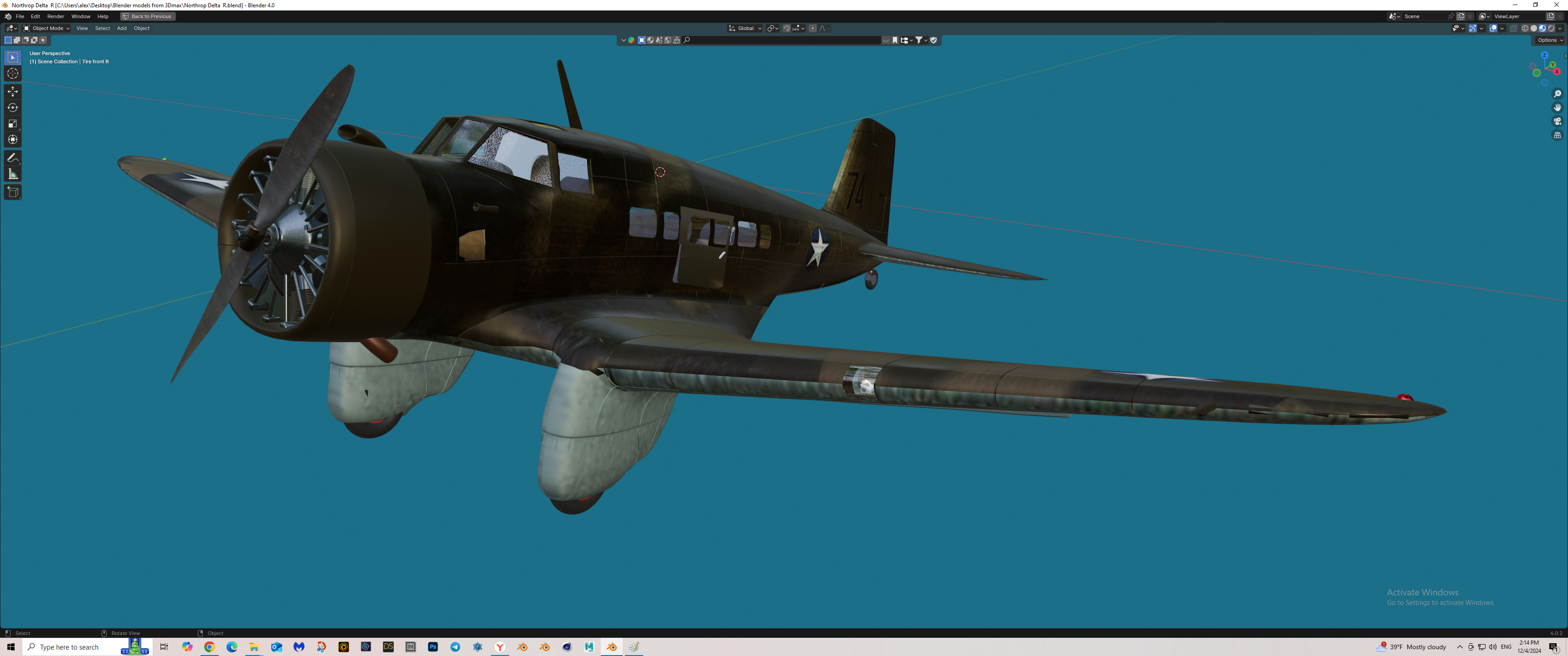 Northrop delta Free 3D model_1