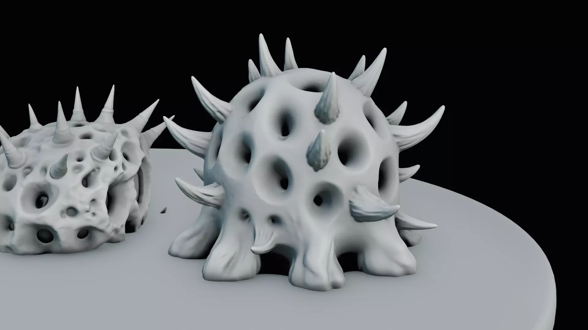 Alien Fossil Terrain Jagged Organic STL for 3D Printing 3D print model