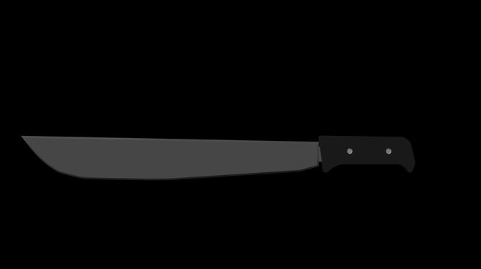 Machete knife 3D model