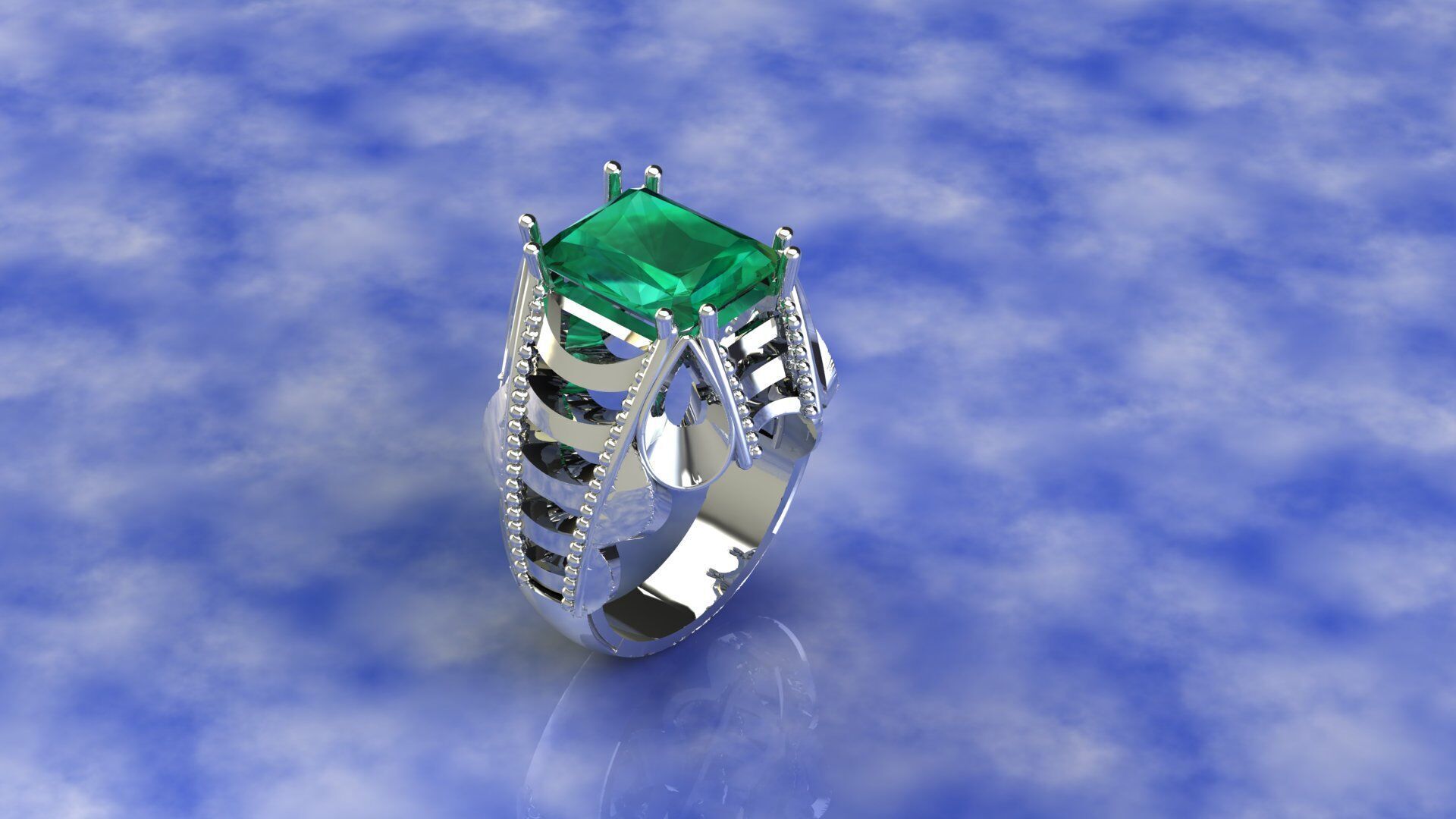 Men Ring 3D print model_3