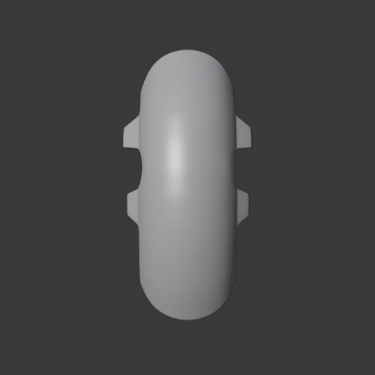 Mudguard mt07 custom gen1 3D print model_1