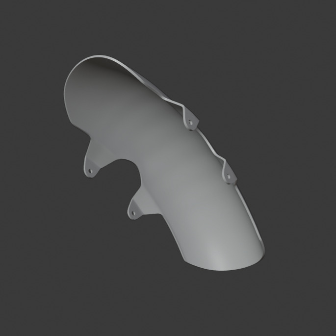 Mudguard mt07 custom gen1 3D print model_2