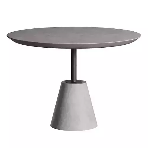 Ebro Round Metal Base Dining Table