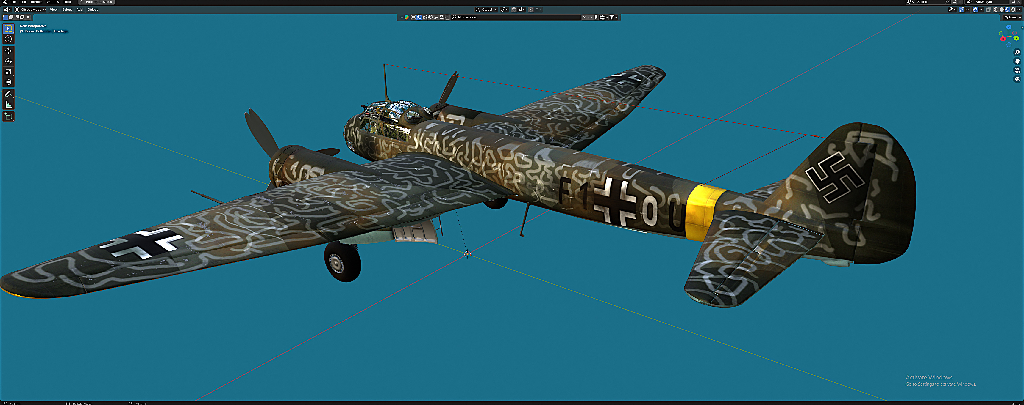 Ju-88 Free 3D model_4