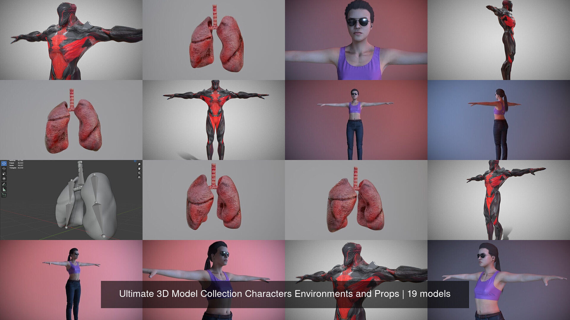 Ultimate 3D Model Collection Characters Environments and Props _2