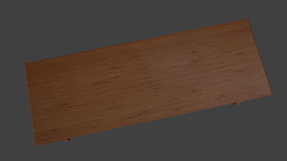 Table-Desk wooden table Free 3D model_4