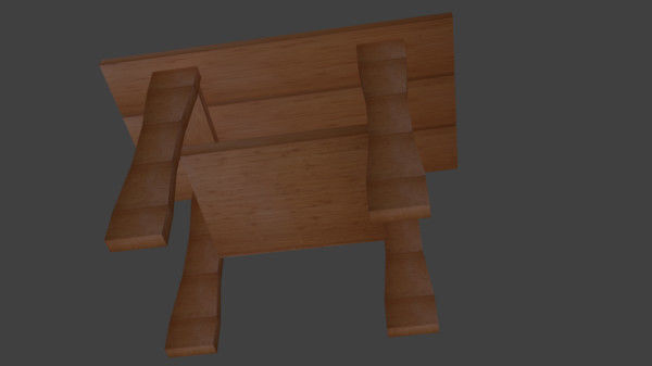 Adirondack End Table Free 3D model_3