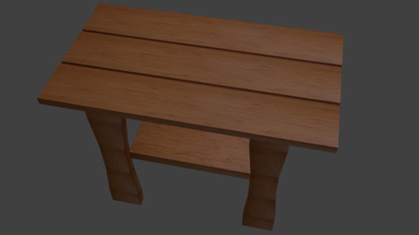 Adirondack End Table Free 3D model_4