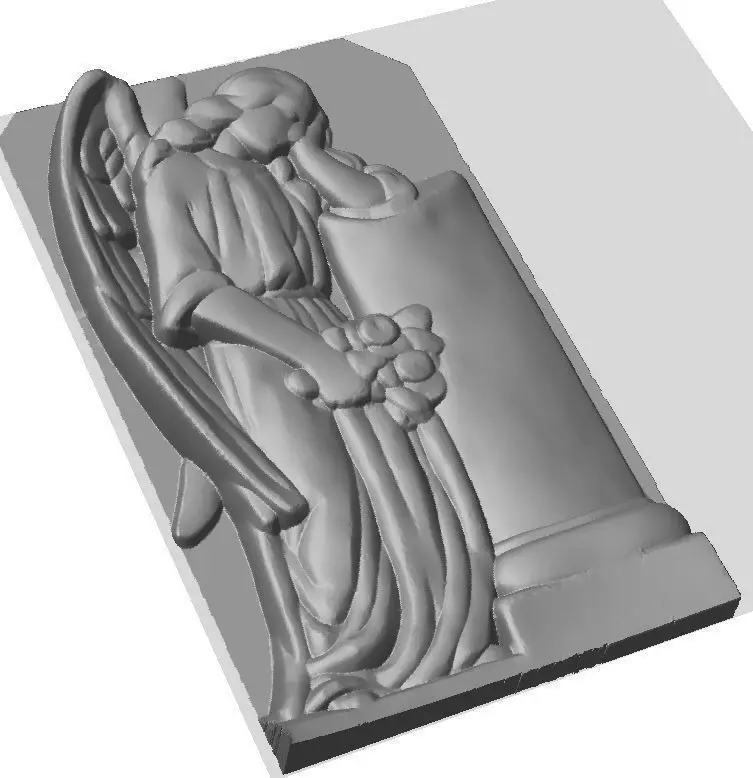 Angel sad Free 3D model_0