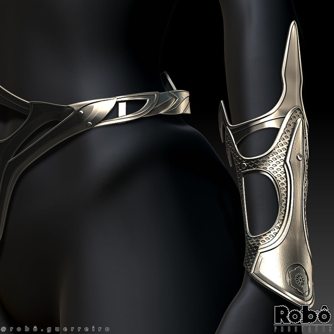 Mortal Kombat 1 Kitana Armor Cosplay - MK1 3D print model_15