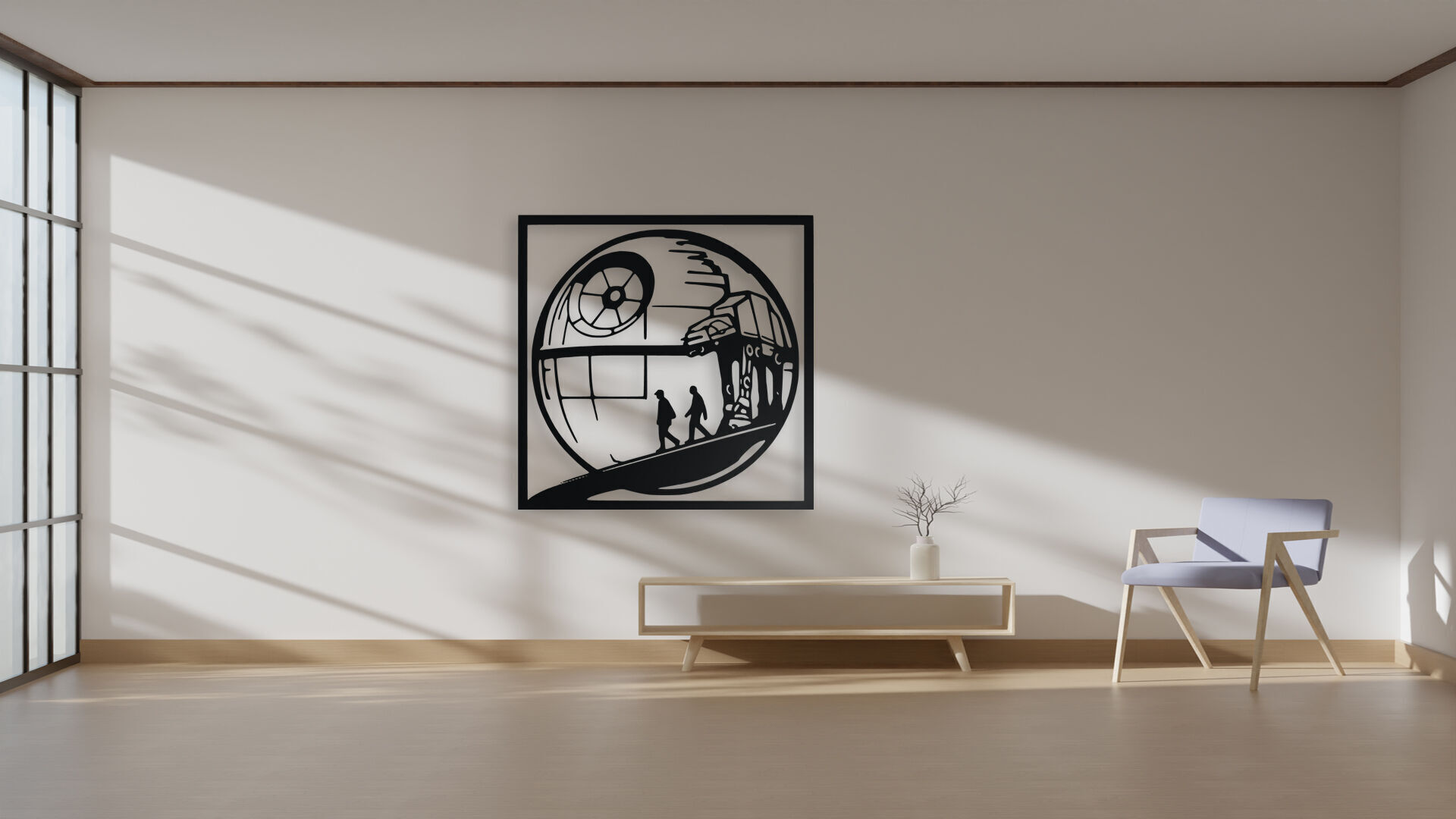 Star Wars Abbey Road Mashup Wall Art 3D print model_4