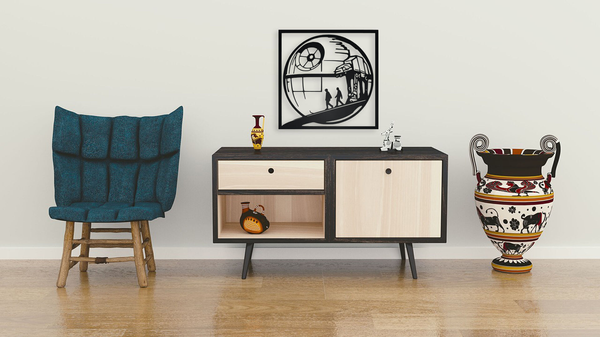 Star Wars Abbey Road Mashup Wall Art 3D print model_3