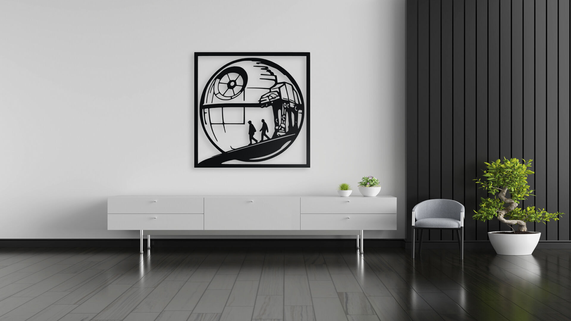 Star Wars Abbey Road Mashup Wall Art 3D print model_5