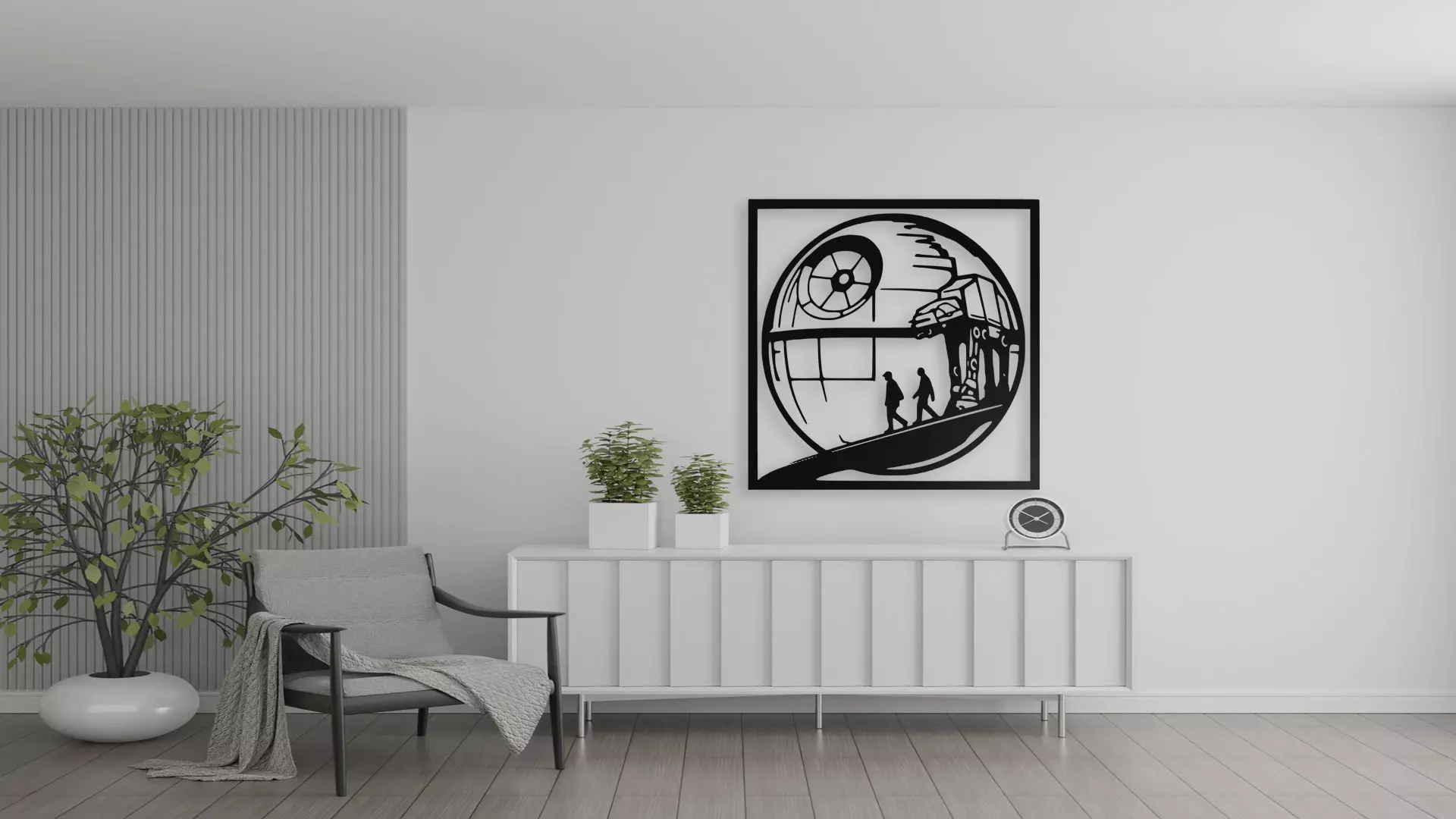Star Wars Abbey Road Mashup Wall Art 3D print model_0