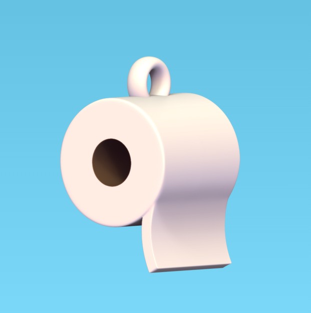 Cute Toilet Paper 3D print model_3