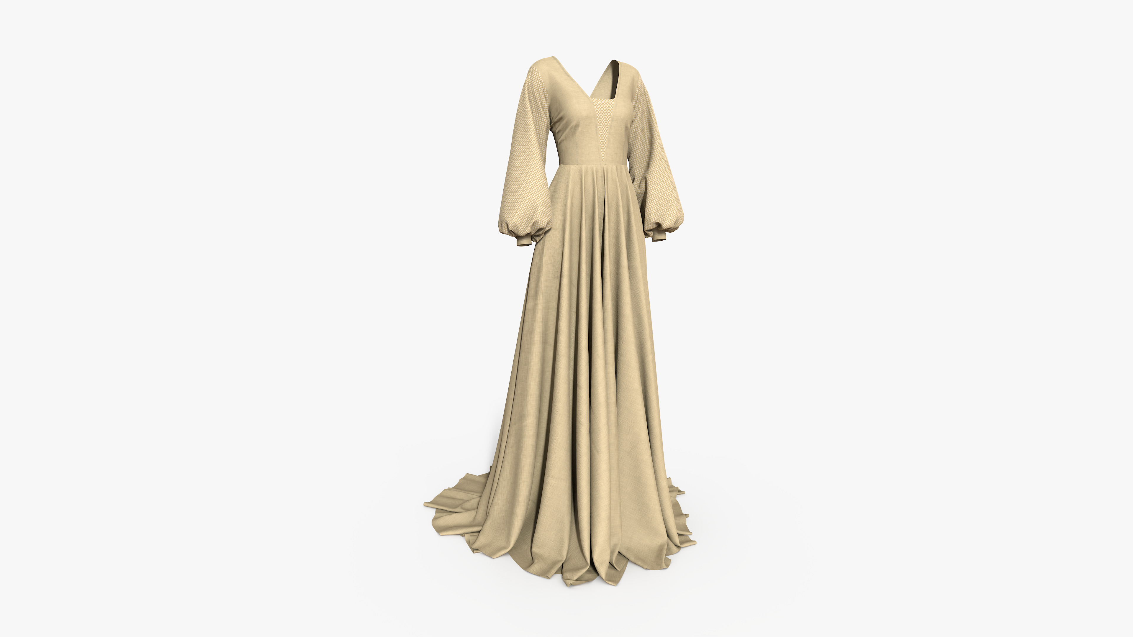 Evening Dress 3D model_3