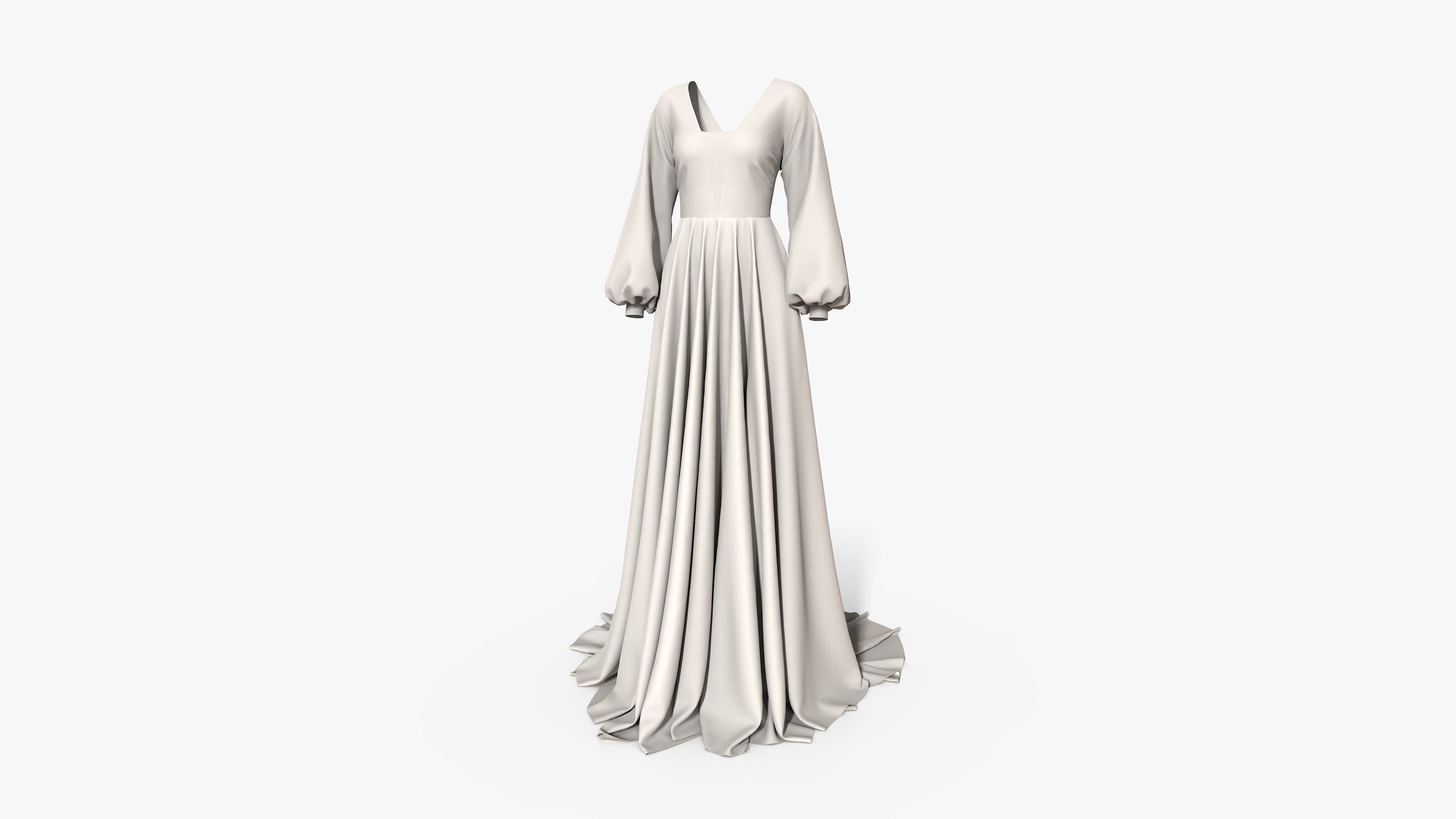 Evening Dress 3D model_7