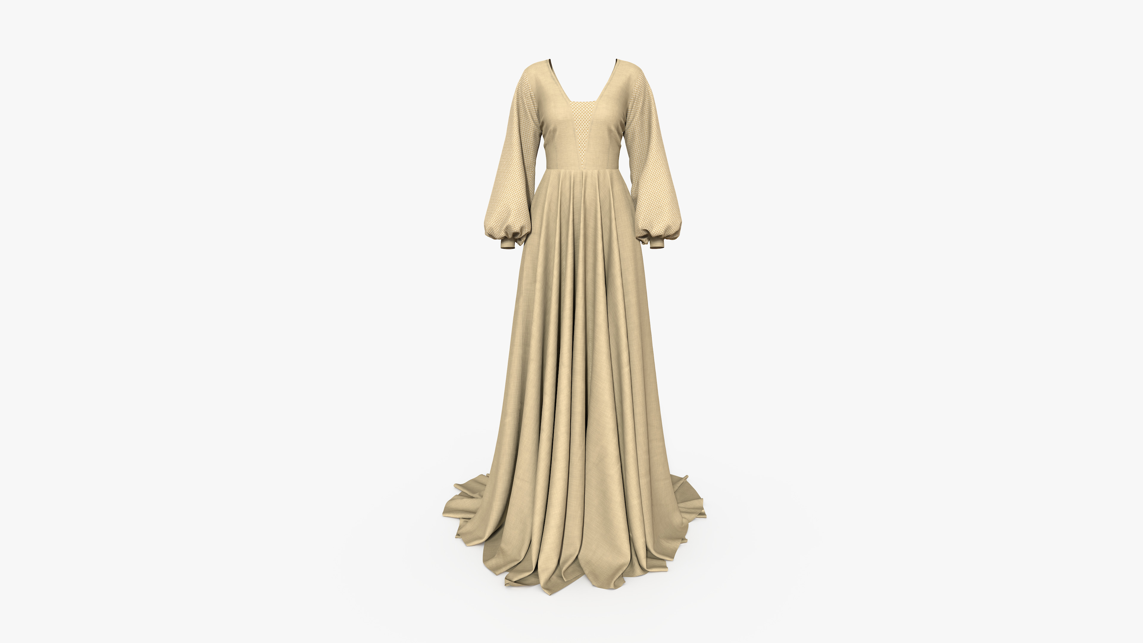 Evening Dress 3D model_2