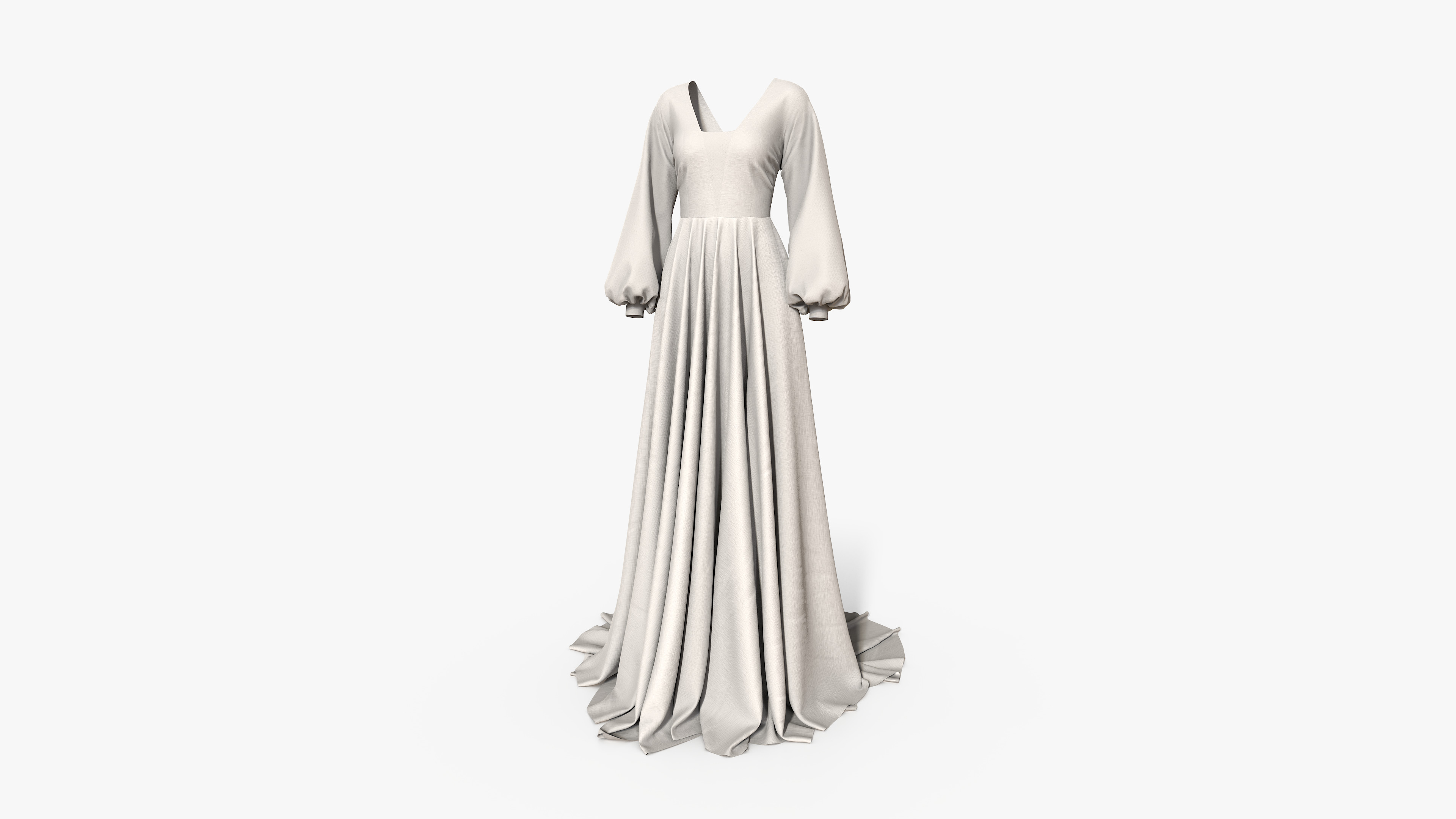 Evening Dress 3D model_6
