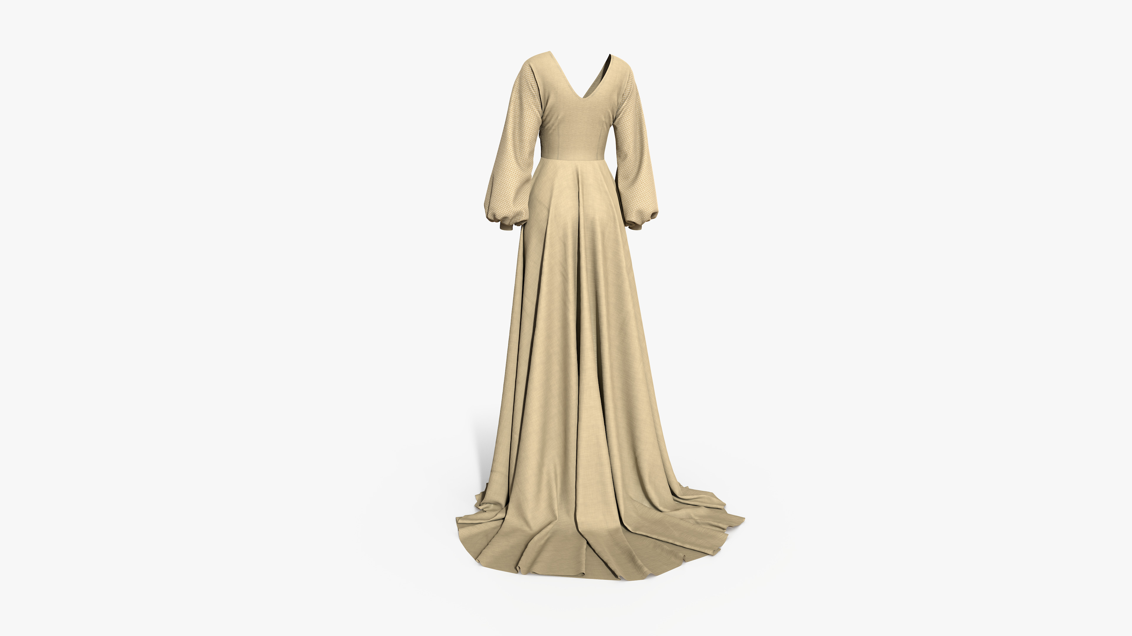 Evening Dress 3D model_4
