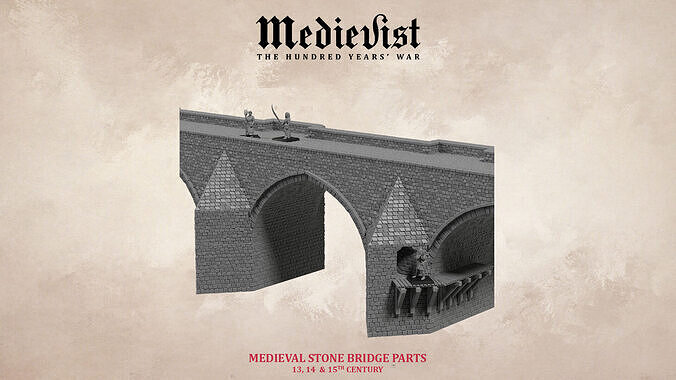 London bridge stone bridge 3D print model
