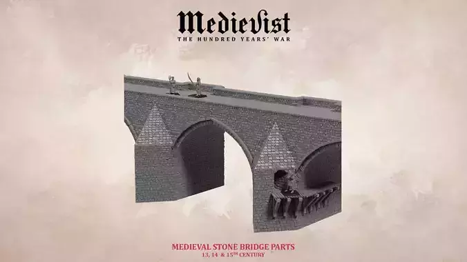 London bridge stone bridge 3D print model