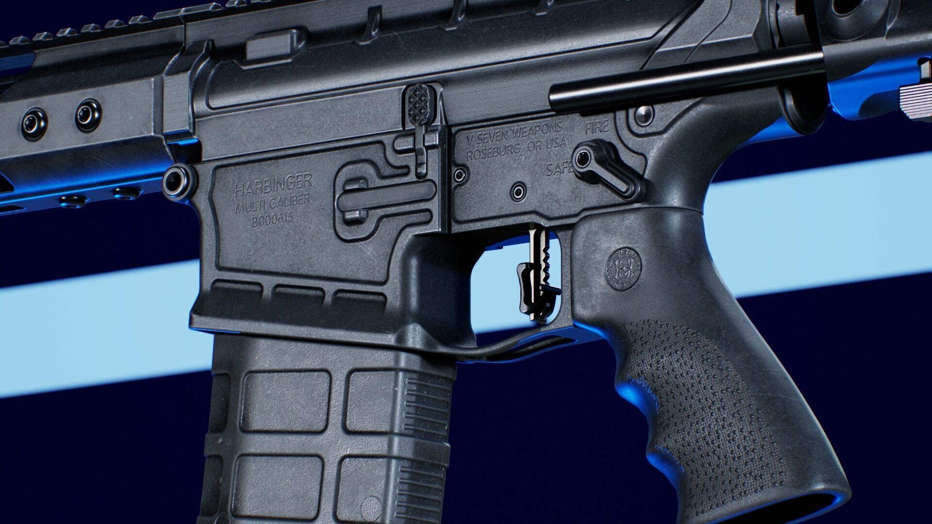 Magpul 20 Round Mag Taran Tactical Base Low-poly 3D model_5