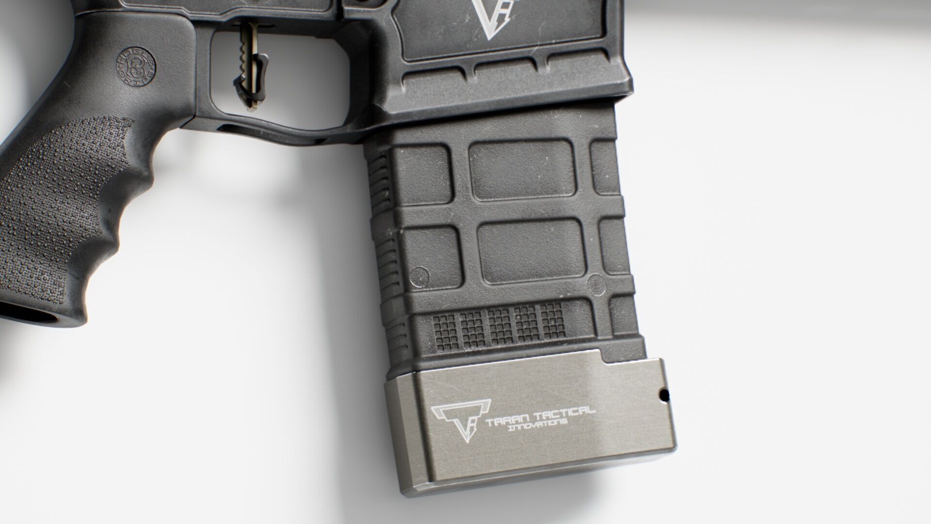 Magpul 20 Round Mag Taran Tactical Base Low-poly 3D model_1