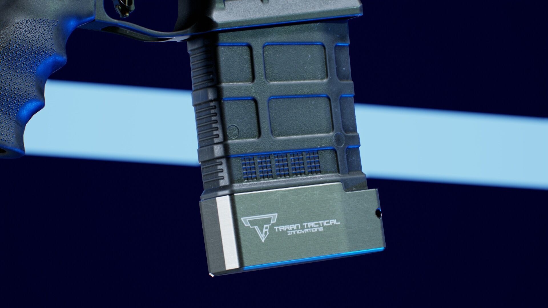 Magpul 20 Round Mag Taran Tactical Base Low-poly 3D model_2