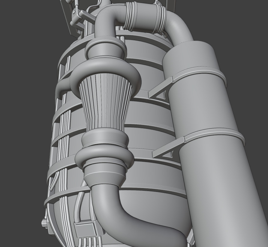 Rocket Engine - Realistic 3D model_7