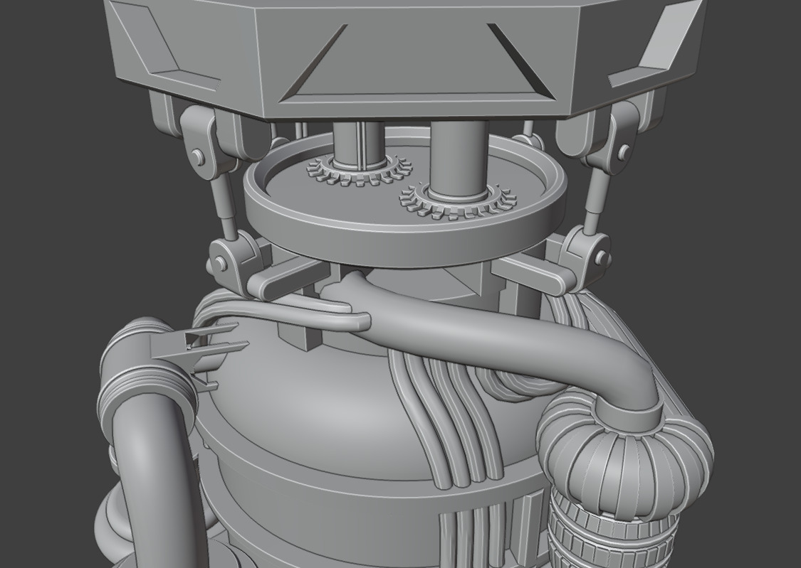 Rocket Engine - Realistic 3D model_6