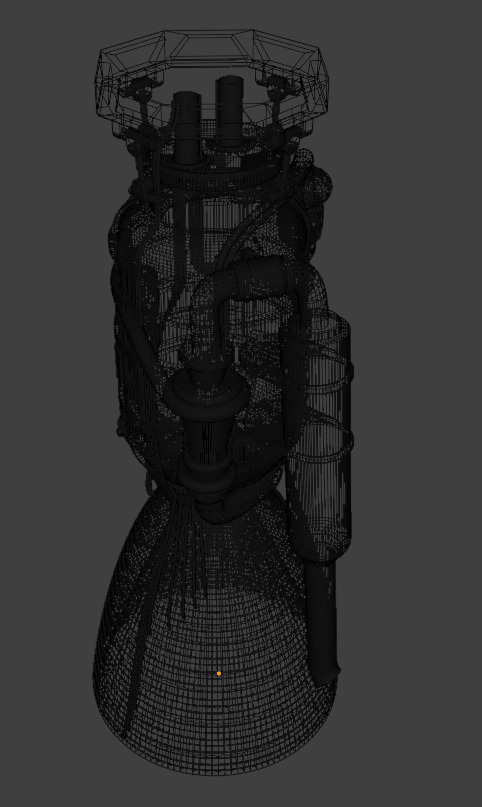 Rocket Engine - Realistic 3D model_9