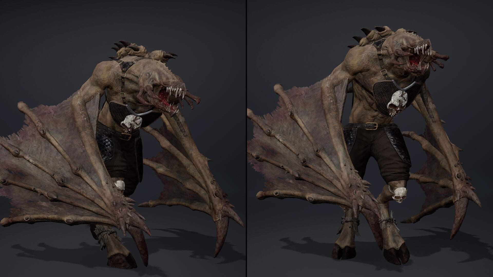 Venom Mage Wing2 Low-poly 3D model_10