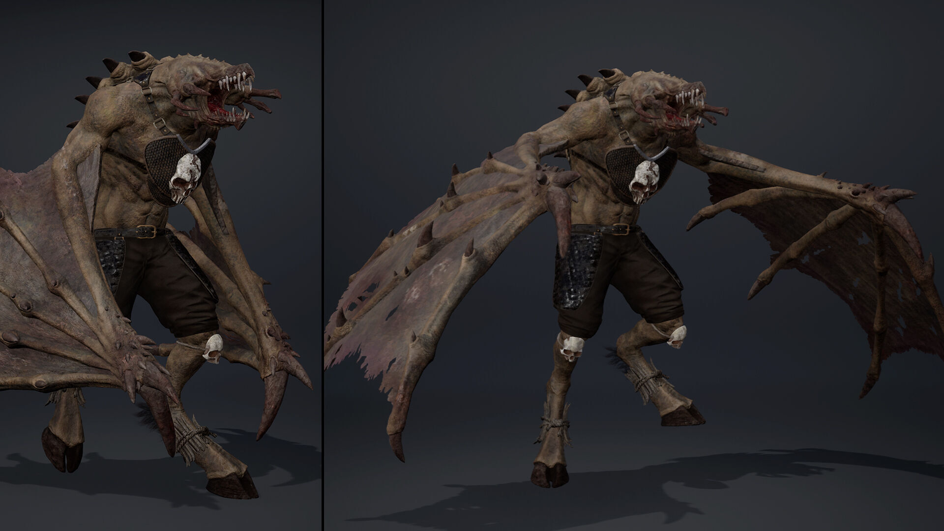 Venom Mage Wing2 Low-poly 3D model_11