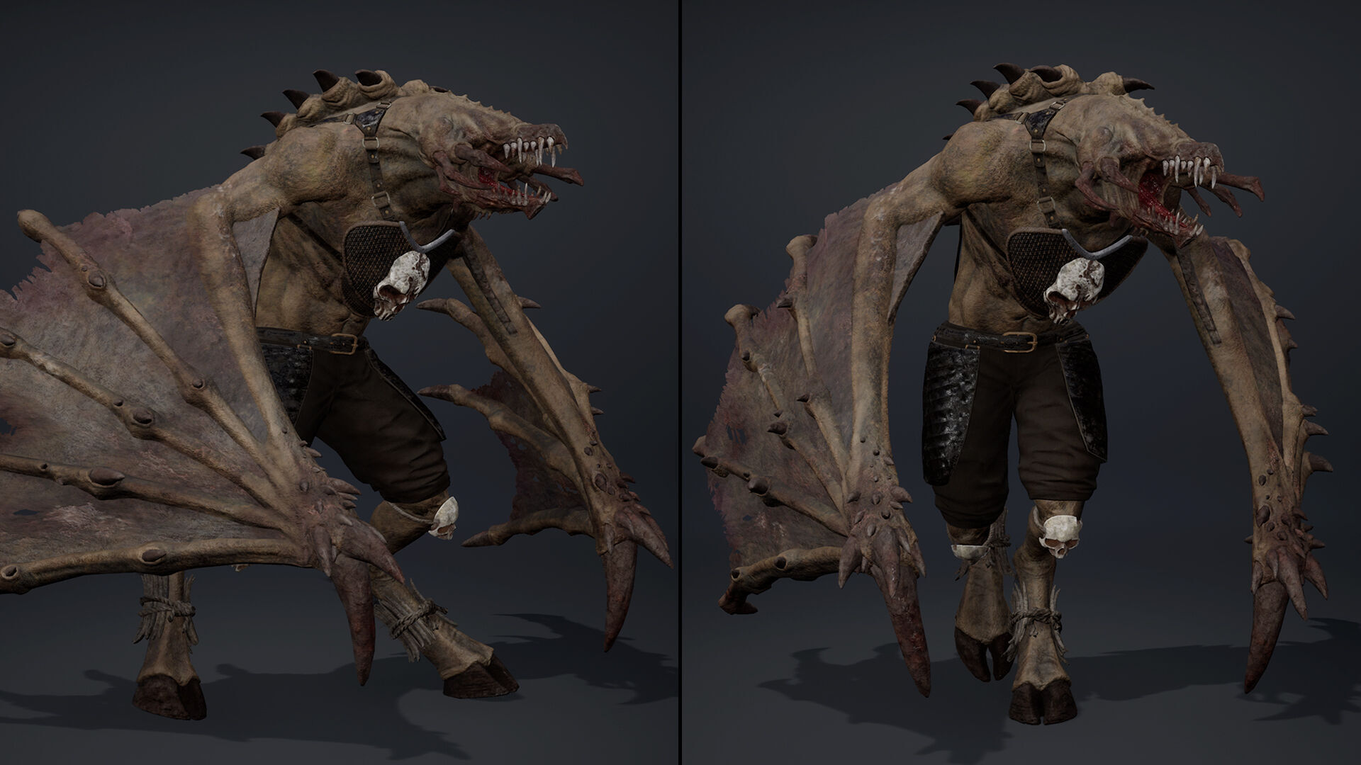 Venom Mage Wing2 Low-poly 3D model_12