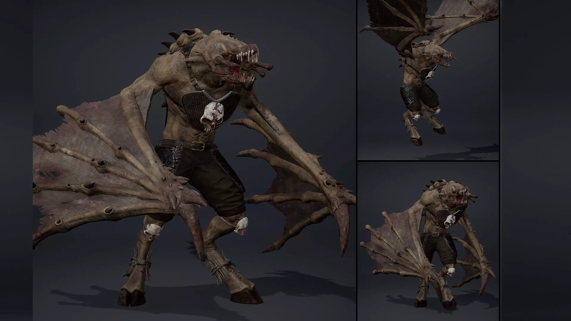 Venom Mage Wing2 Low-poly 3D model_0