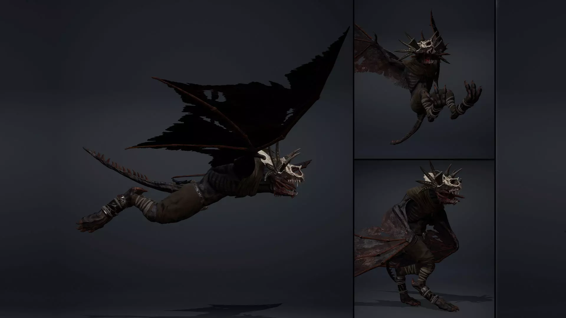 Venom Mage Wing1 Low-poly 3D model