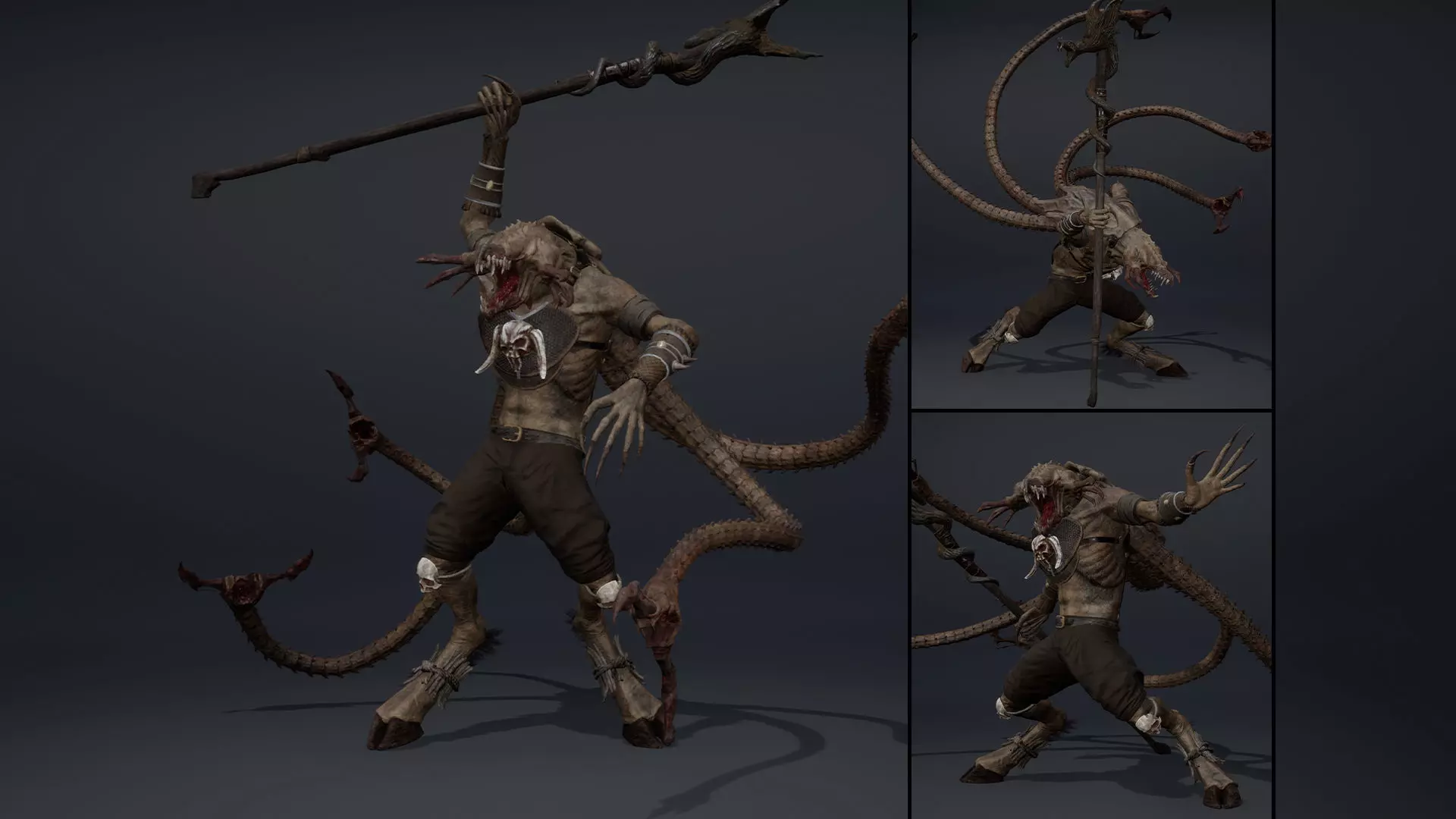 Venom Mage Tentacle Low-poly 3D model_0